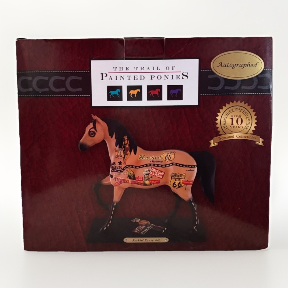 Trail of Painted Ponies Rockin' Route 66 Certificate#4030254SS 20/50 Autographed